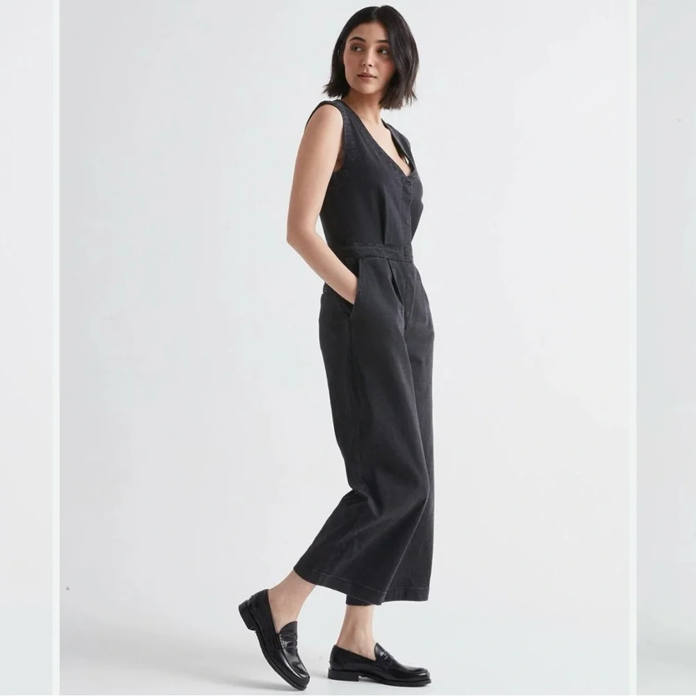 NWT-DUER - Performance Denim Tailored Jumpsuit - Picture 7 of 10